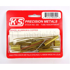 Trubky, převážně mosaz, různé délky a průměry, K&S Engineering 320