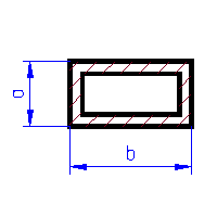 Mosazný profil obdelníkového průřezu 2,4 x 4,8 mm, L=300 mm, K&S Engineering 262, 8262