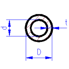 Hliníková trubka, průměr 0,3 mm, vnitřní průměr 0,1 mm, délka 305 mm, 3 kusy, Albion Alloys MAT03