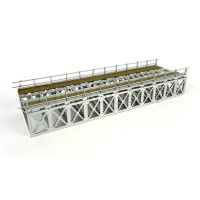 Most příhradový, šedý, hotový model, TT, BubiModel tt60052Š