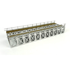 Most příhradový, šedý, hotový model, TT, BubiModel tt60052Š