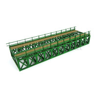 Most příhradový, zelený, hotový model, TT, BubiModel TT60052Z