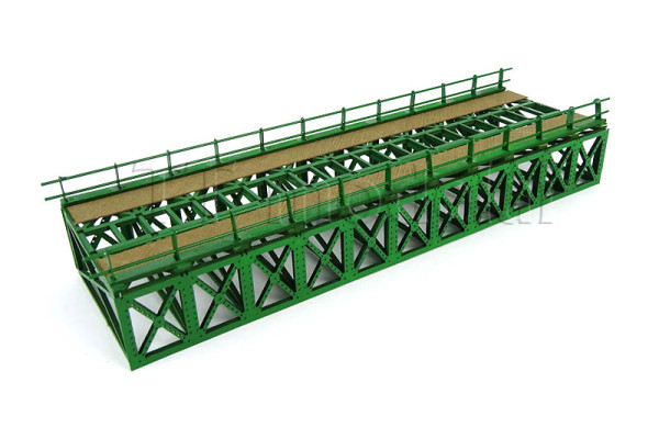 Most příhradový, zelený, hotový model, TT, BubiModel TT60052Z