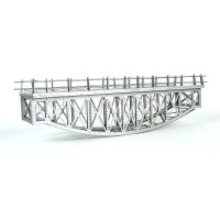Most příhradový III, stříbrný, hotový model, TT, BubiModel tt60119ST