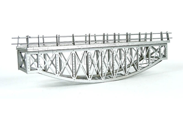 Most příhradový III, stříbrný, hotový model, TT, BubiModel tt60119ST