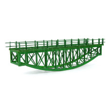 Most příhradový III, zelený, hotový model, TT, BubiModel tt60119Z
