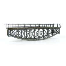 Most příhradový III, šedý, hotový model, TT, BubiModel tt60119Š