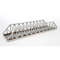 Most příhradový IV, stříbrný, hotový model, TT, BubiModel tt60120ST