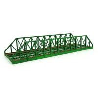 Most příhradový IV, zelený, hotový model, TT, BubiModel tt60120Z