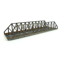 Most příhradový IV, šedý, hotový model, TT, BubiModel tt60120Š