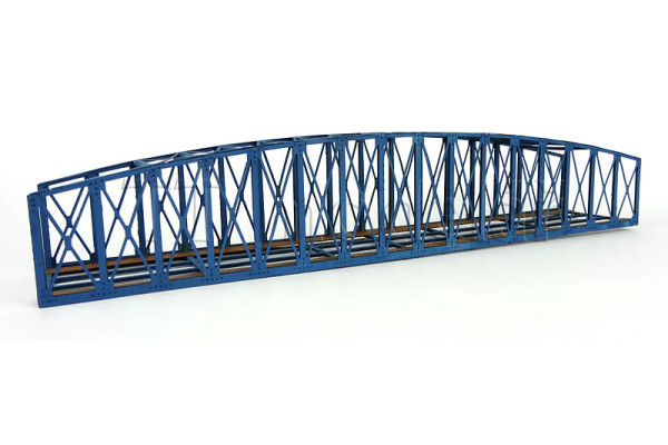 Most příhradový V, hotový model, modrý, TT, BubiModel tt60129M