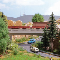 Betonový železniční nadjezd, TT, Busch 8843