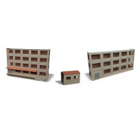 Stavebnice, kulisa průmyslové budovy, typ 1, H0, IGRA MODEL 261007