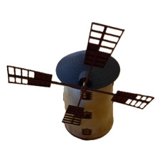 Stavebnice, větrný mlýn zděný, H0, BuBiModel h060241 Stavebnice, větrný mlýn zděný, H0, BuBiModel h060241