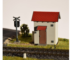 Stavebnice, domek s rozvaděčem pro závory, H0, AV Model ST-004-3