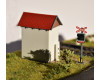 Stavebnice, domek s rozvaděčem pro závory, H0, AV Model ST-004-3