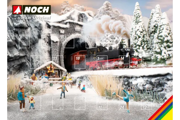 Adventní kalendář 2026, s 28 figurkami, TT, Noch 45999