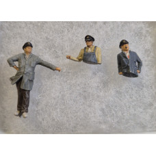 Set tří figurek dánských posunovačů, H0, Saxonia 87724