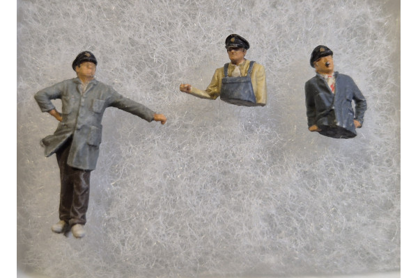 Set tří figurek dánských posunovačů, H0, Saxonia 87724