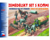 Stavebnice,Zemědělský set s koňmi, H0, SDV 494