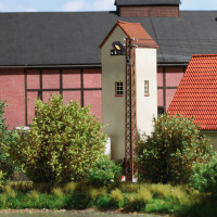 Lampa na rezavém příhradovém sloupu, rtuťová výbojka, TT, Busch 8745