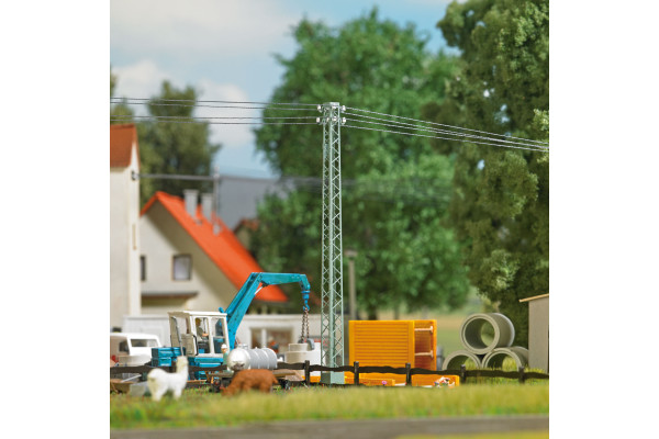 Příhradový sloup elektrického vedení, TT, Busch 8952