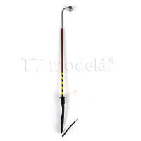 Nádražní lampa hnědá se šrafováním, TT, Deltax 9900001H