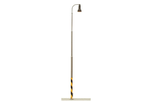 Nádražní lampa - ocelový stožár, bílé světlo, TT, JM Detail 311201