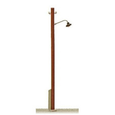 Pouliční lampa B - dřevěný sloup, žluté světlo, DOPRODEJ, TT, JM Detail 312104