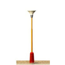 Parková lampa - typ B, žlutý stožár, žluté světlo, TT, JM Detail 313103