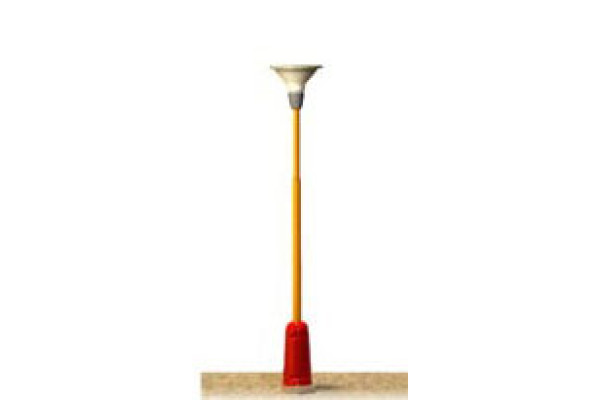 Parková lampa - typ B, žlutý stožár, žluté světlo, TT, JM Detail 313103