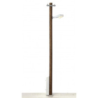 Pouliční lampa, typ H, dřevěný sloup, žluté světlo, H0, JM Detail 412109 Pouliční lampa, typ H, dřevěný sloup, žluté světlo, H0, JM Detail 412109