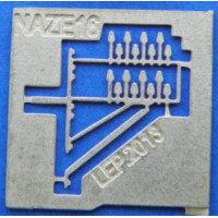 Nástěnná konzola se 16 izolátory, H0, Lepieš H0079