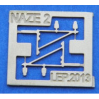 Nástěnná konzola se 2 izolátory, H0, Lepieš H0077