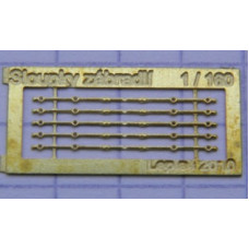 Litinové sloupky zábradlí, 5 kusů, N, Lepieš N007