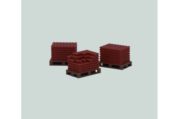 Paleta ložená cihlami, H0, AV Model DO-003-3 Paleta ložená cihlami, H0, AV Model DO-003-3