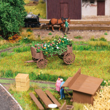Stavebnice, vozík s květinami, H0, Busch 1279 Stavebnice, vozík s květinami, H0, Busch 1279