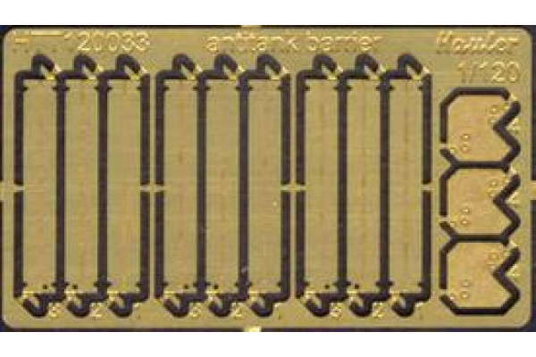 Stavebnice protitankových ježků z leptu, TT, Hauler HTT120033
