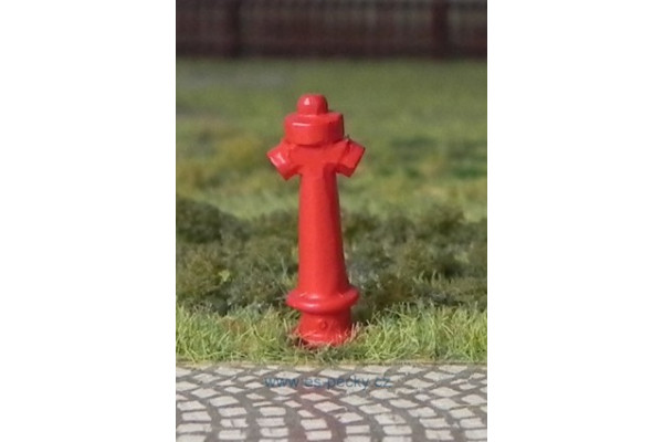 Staroměstský hydrant, 3 kusy, H0, ES Pečky 23393