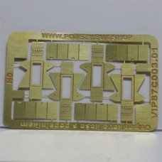 Odpadkový koš s popelníkem, 4 kusy, H0, Pojezdy 87C033