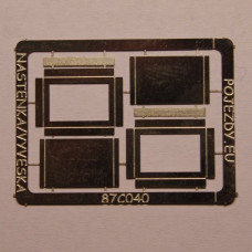 Nástěnka, vývěska, H0, Pojezdy 87C040 Nástěnka, vývěska, H0, Pojezdy 87C040