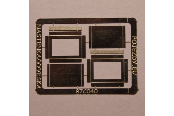 Nástěnka, vývěska, H0, Pojezdy 87C040