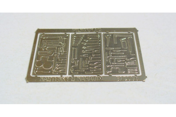 Nástěnka s nářadím z leptu, H0, Pojezdy 87C068