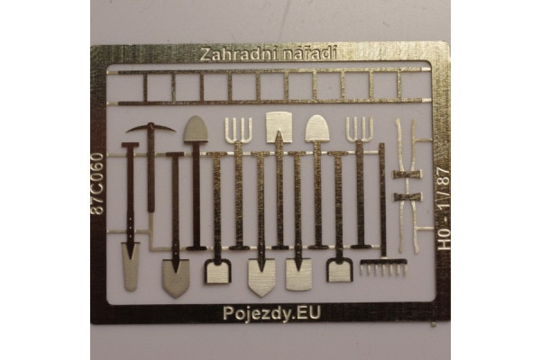 Zahradní nářadí z leptu, 2 sady, N, Pojezdy 16C060