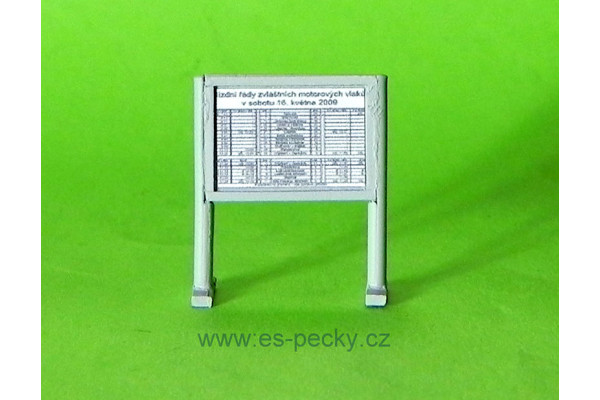 Stojan na jízdní řád, 2 kusy, TT, ES Pečky 19335
