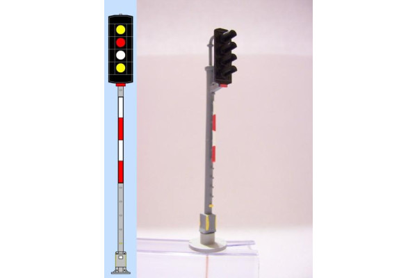 Vjezdové návěstidlo, typ „C“, Ž+Č+B+Ž, TT, Němeček TT470C