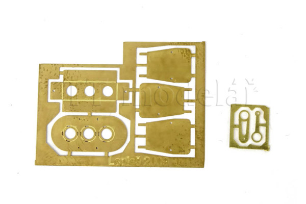 Světelné návěstidlo, deska (užší) a stínítko pro tři světla, H0, Lepieš H0033 Světelné návěstidlo, deska (užší) a stínítko pro tři světla, H0, Lepieš H0033