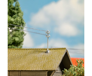 Střešní izolátory a konzole elektrického vedení, H0, Busch 1755
