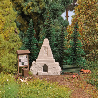 Stavebnice, obelisk v lese, H0, Busch 1861