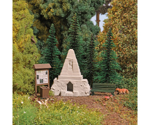 Stavebnice, obelisk v lese, H0, Busch 1861